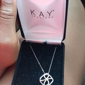It an infinity necklace from Kay's jewelry